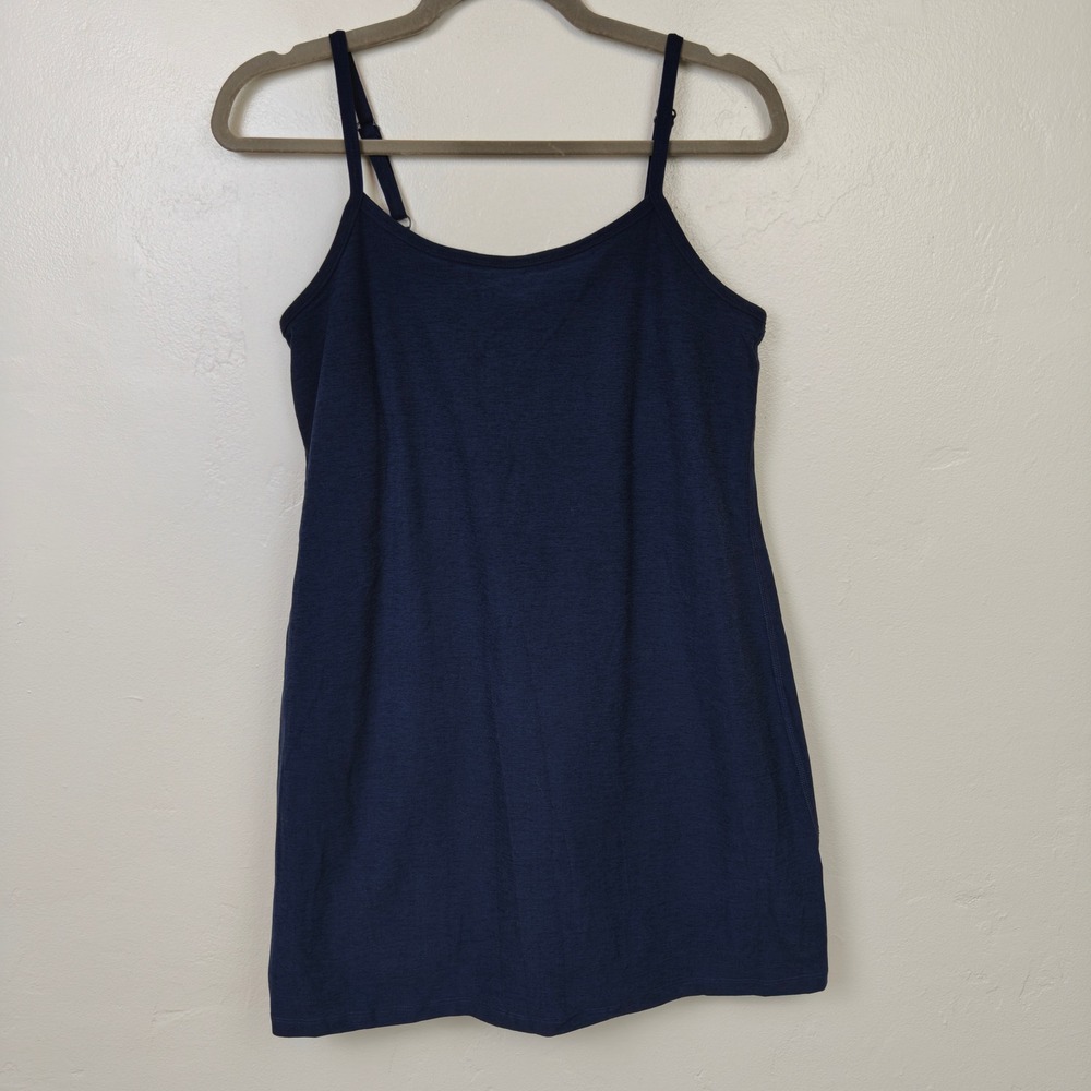 Beyond Yoga Spacedye Essence Dress Women Medium Blue Heather Active Tennis Skort